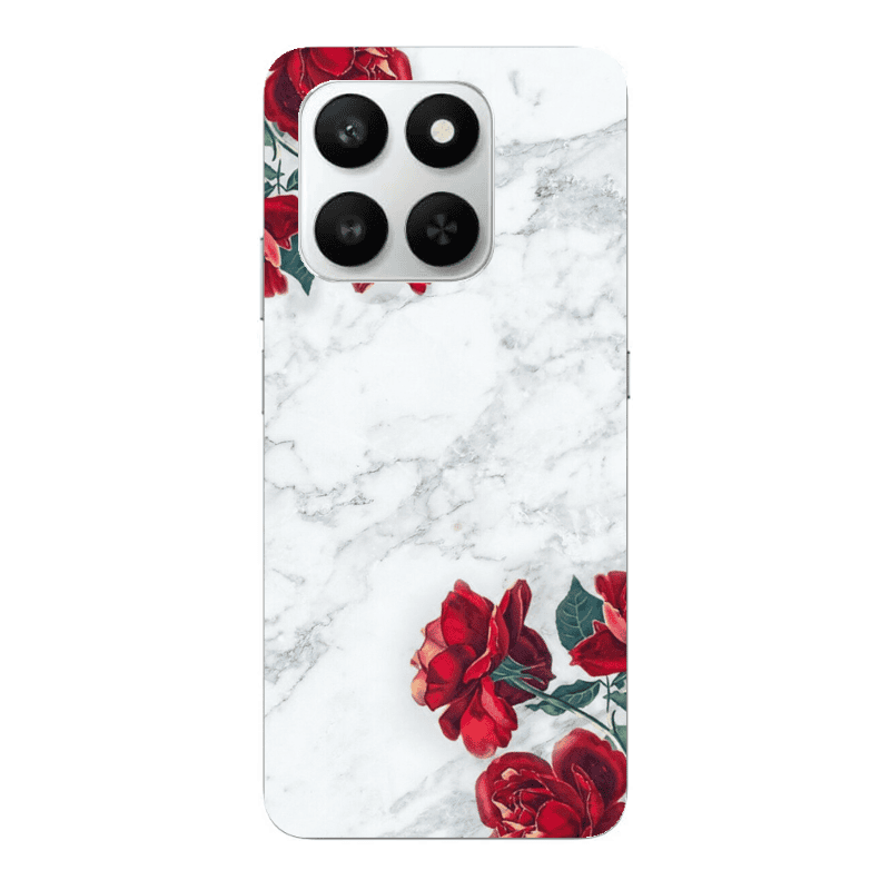 Honor Magic 400 Smart Marble and roses Transparent Silicone TPU Θήκη